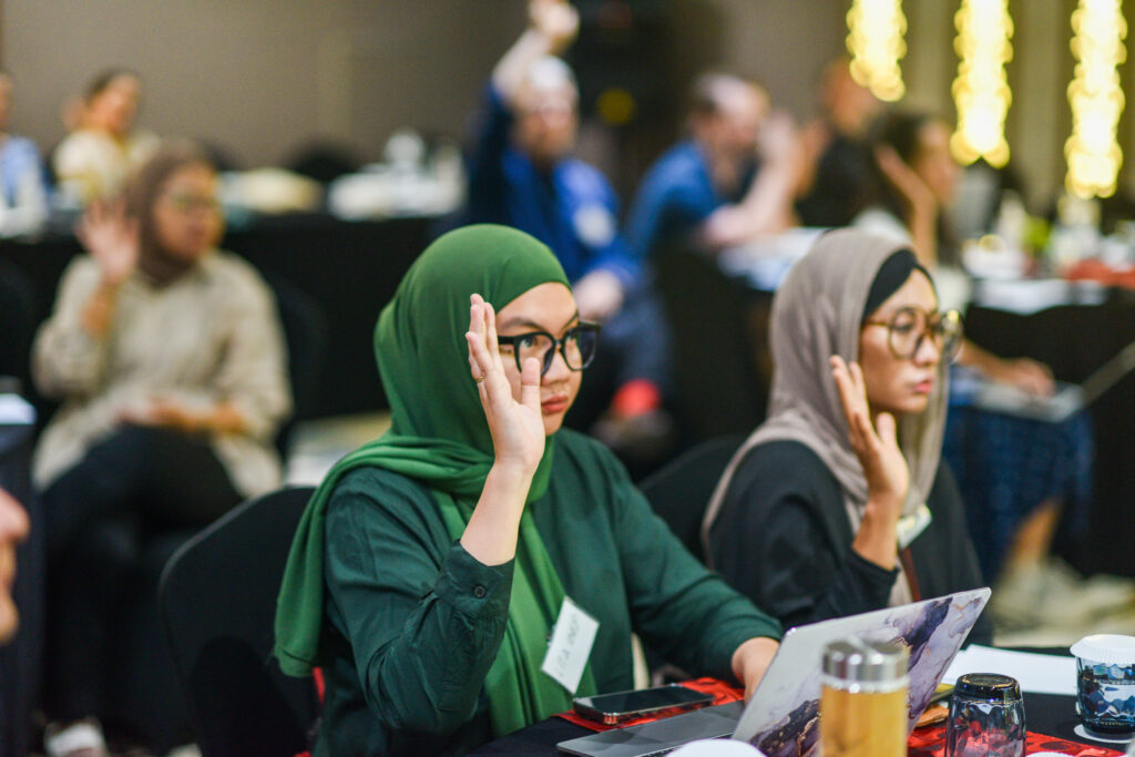 A participant at a KINETIK Sweef Entrepreneurs Program workshop. Photo: JEFRI TARIGAN
